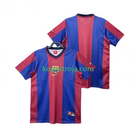 Billiga Fotbollströjor FC Barcelona 1999 Retro Hemma tröja 1998 Kortärmad